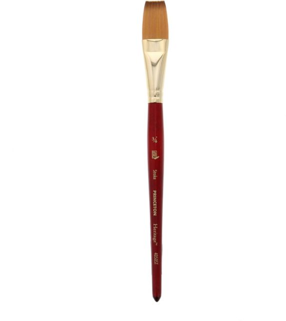 Heritage Sythetic Sable Brush Watercolor Stroke 3/4 Inch
