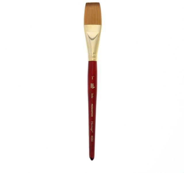 HERITAGE SYNTHETIC SABLE BRUSH WATERCOLOR STROKE 1 INCH