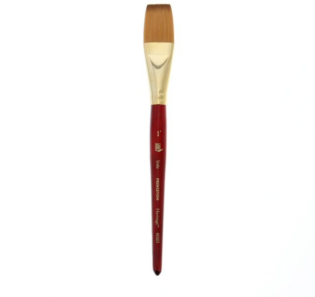 HERITAGE SYNTHETIC SABLE BRUSH WATERCOLOR STROKE 1 INCH