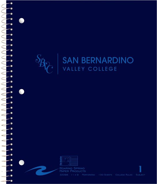 San Bernardino Community College 1 Subject Notebook