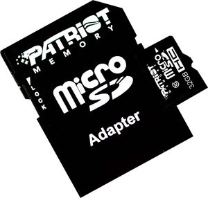 Patriot 32GB Micro SD with  SD Adapter