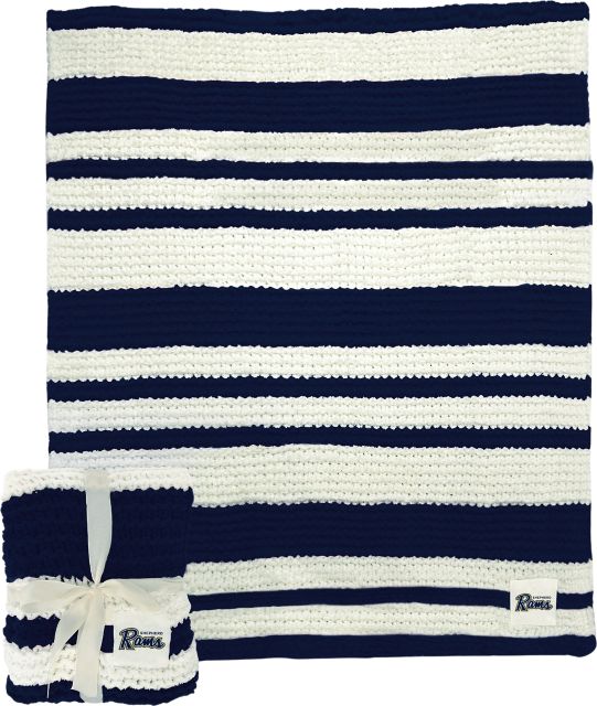 Shepherd University Cable Knit Throw 50x60