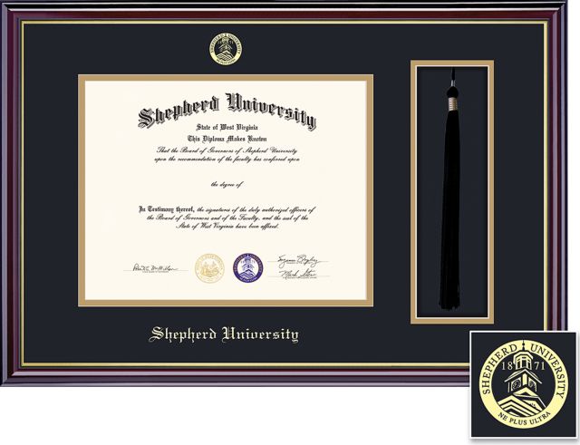 Shepherd University 8.5'' x 11'' Windsor Diploma Frame