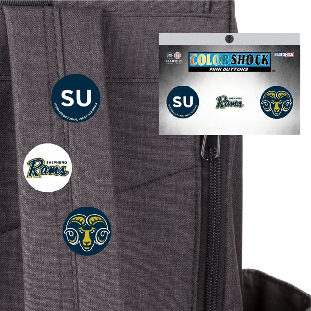 Shepherd University Rams Mini Button - 3 Pack