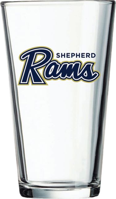 Shepherd University 16 oz. Glass
