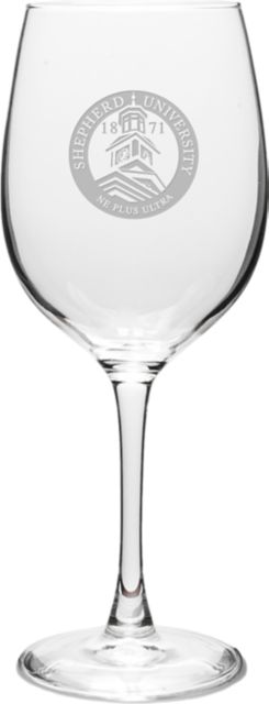 Shepherd University 16 oz. Wine Glass