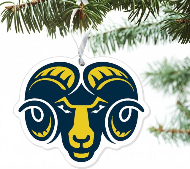 Shepherd University Rams 3'' x 4'' Etched Plexiglass Ornament