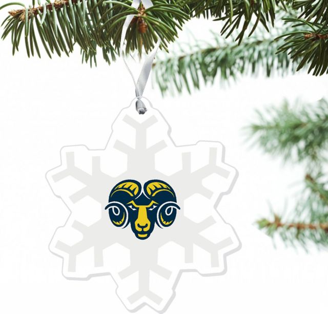 Shepherd University Rams 3'' x 4'' Etched Ornament