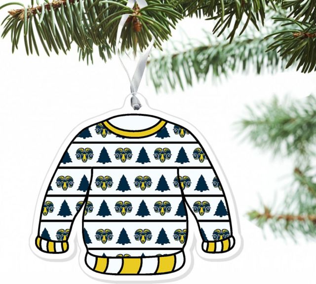 Shepherd University 3'' x 4'' Etched Ornament