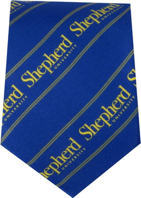 Shepherd University Wide Stripe Silk Tie