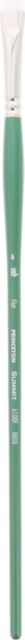 SUMMIT WHITE SYNTHETIC BRISTLE FLAT 6 LONG HANDLE