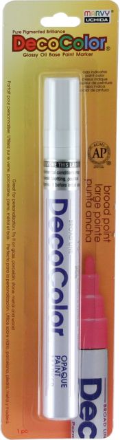DECOCOLOR PAINT MARKER BROAD WHITE