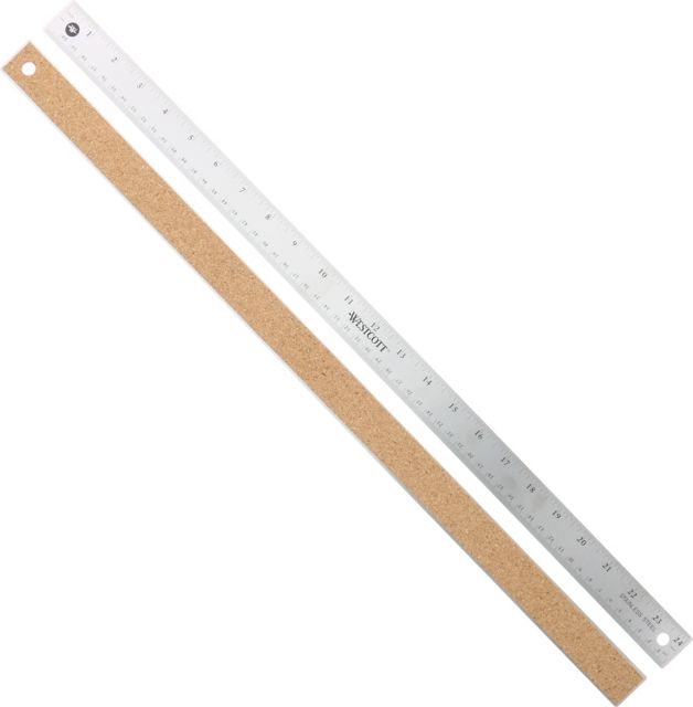 Ruler Stainless Flex/Cork 24-Inch