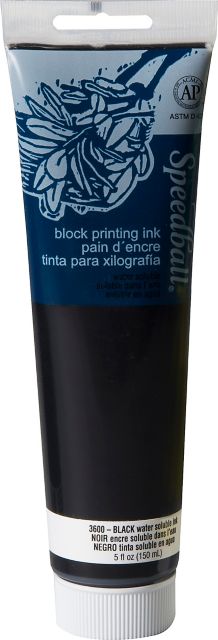 BLOCK INK WATER BASED 5OZ BLACK