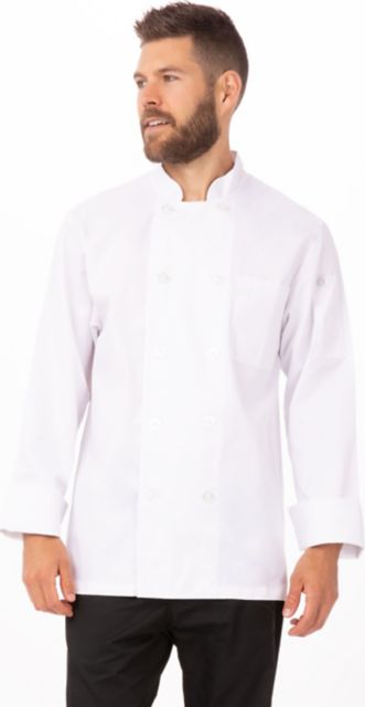 LE MANS CHEF COAT WHITE XS