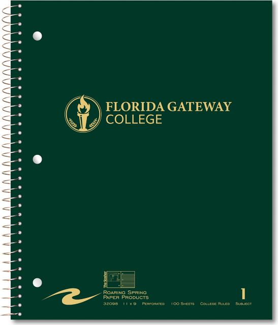 Florida Gateway College Notebook 100-Sheet