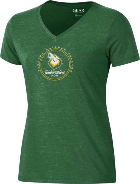 Florida Gateway College Women's Mom V-Neck Short Sleeve T-Shirt