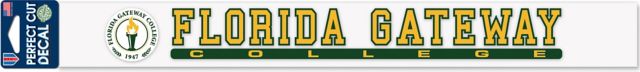 Florida Gateway College 2'' x 17'' Perfect Cut Decal