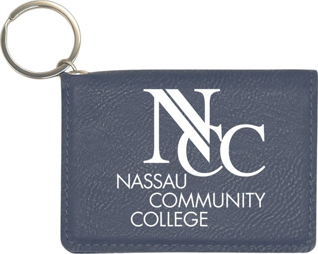 Nassau County Community College Leather ID Holder