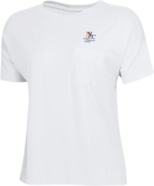 Nassau Community College Women's Pocket Short Sleeve T-Shirt