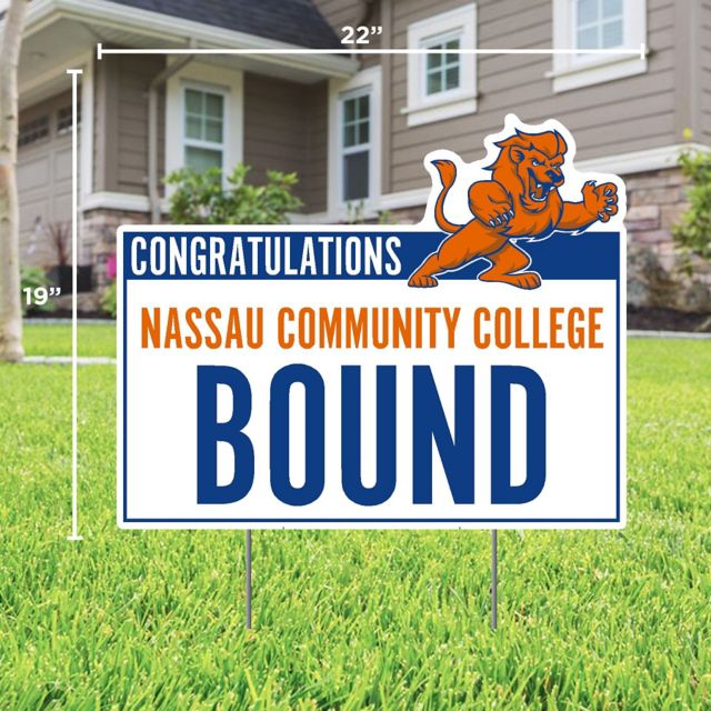 Nassau County Community College Bound 22" x 19" Lawn Sign
