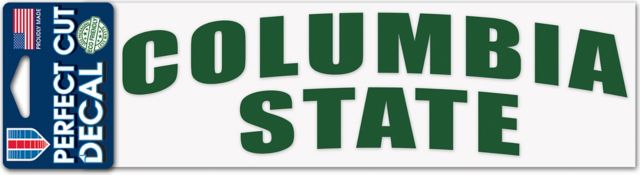 Columbia State Community College 3'' x 10'' Perfect Cut Decal