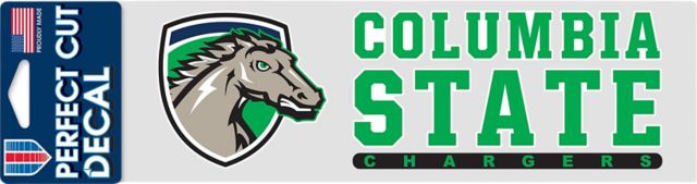 Columbia State Community College 3'' x 10'' Perfect Cut Decal