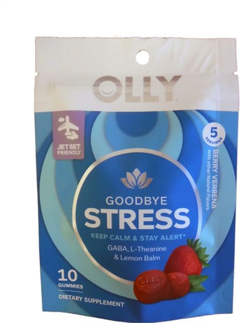 OLLY GOODBYE STRESS 42 Gummies Multivitamin VITAMIN GABA L-Theanine Lemon  Balm  eBay