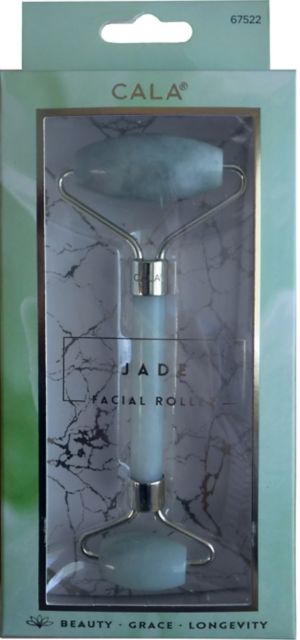 JADE FACIAL ROLLER GOLD TRIM