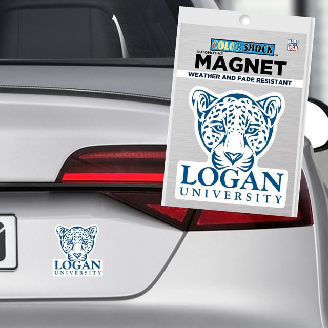 Logan University Leopards 4'' x 4'' Magnet