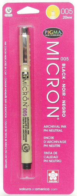 Micron Pens Brown .20mm - A Nimble Thimble