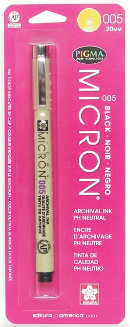 MICRON PEN .20MM BLACK(12 CD)