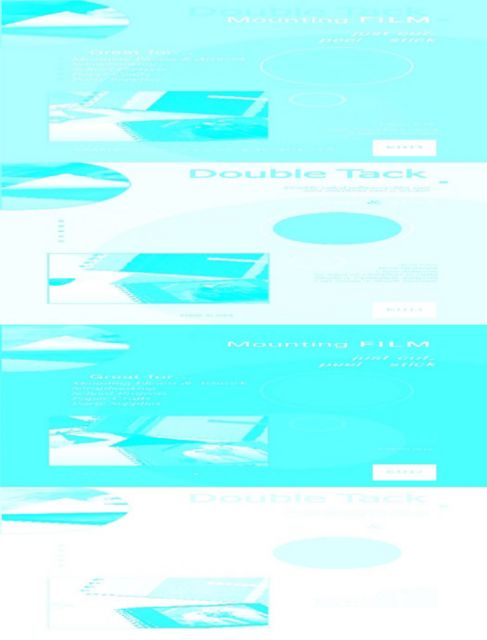 DOUBLE TACK MOUNTING FILM 9x12 3-PACK