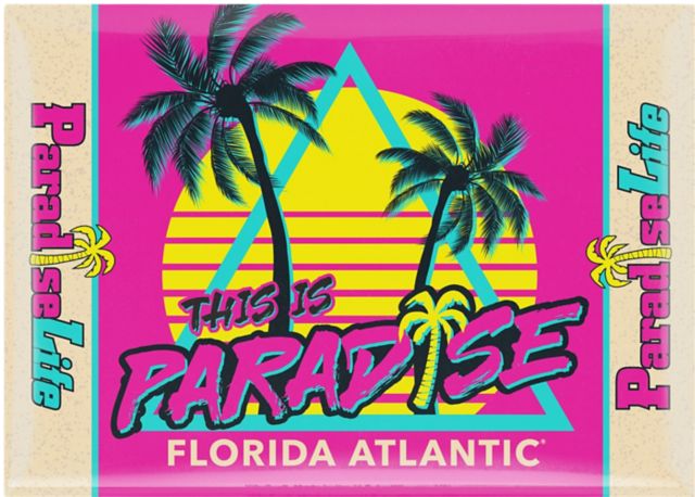 Florida Atlantic University Paradise Life Fridge Magnet