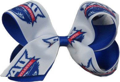 Florida Atlantic University Child 2-Toned Hairbow