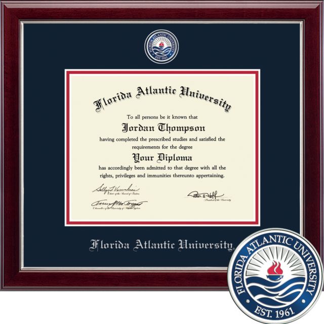 Florida Atlantic University Master 8.5'' x 11'' Diploma Frame