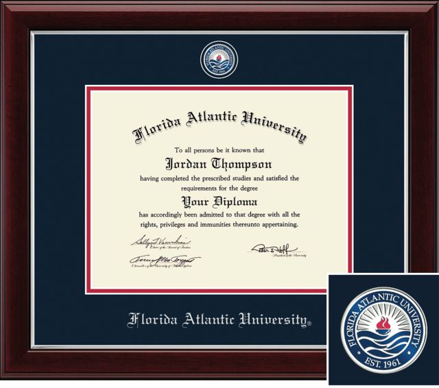 Florida Atlantic University Master 8.5'' x 11'' Diploma Frame