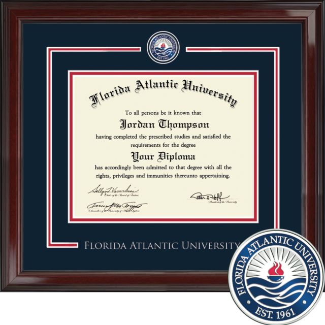 Florida Atlantic University Showcase 8.5'' x 11'' Diploma Frame