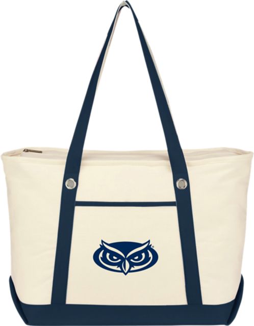 Florida Atlantic University Owls Canvas Zipper Tote Bag