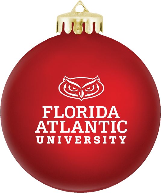 Florida Atlantic University Round Shatterproof Ornament