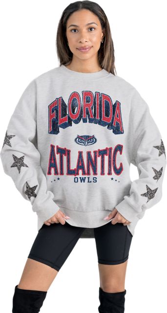 Florida Atlantic University Women's Star Sleeve Crewneck Sweatshirt