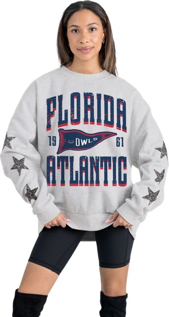 Florida Atlantic University Women's Star Sleeve Crewneck Sweatshirt