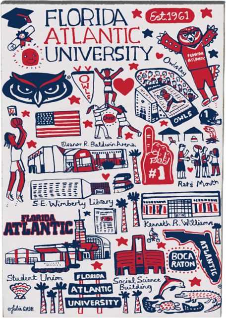 Florida Atlantic University Julia Gash Jumbo Magnet