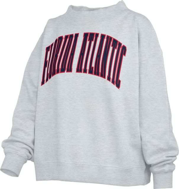 Florida Atlantic University Women's Parke Mock Neck Crewneck Sweatshirt