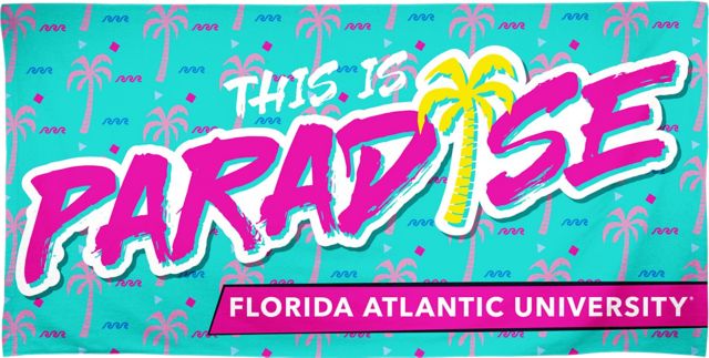 Florida Atlantic University 30x60 Beach Towel