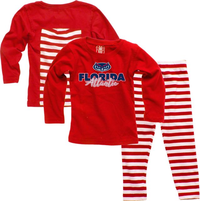 Florida Atlantic University Owls Infant Girls Stripe Set