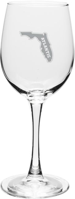 Florida Atlantic University 12 oz Wineglass