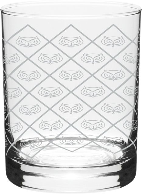 Florida Atlantic University 14 oz. Dof Glass