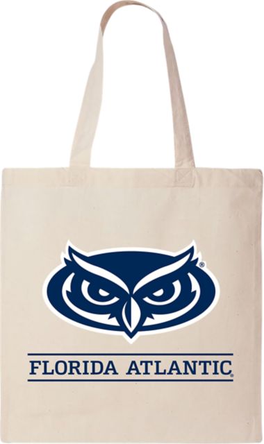 Florida Atlantic University 15 x 16 Canvas Tote Bag