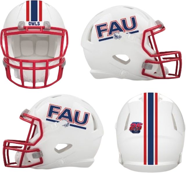 Florida Atlantic University 25 Years of Football Mini Throwback Helmet
